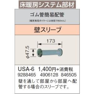 USA-6 床暖房システム部材 ゴム管簡易配管 壁スリーブ コロナ 暖房器具用部材｜tss