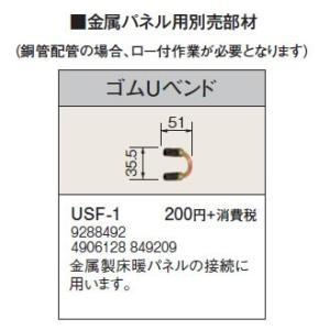 USF-1 金属パネル用部材 ゴムUベンド コロナ 暖房器具用部材｜tss