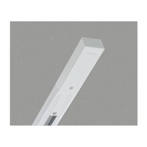 ●WE00292W ライティングダクト フィードインキャップ・エンドキャップ付 2000mmタイプ ホワイトN93 コイズミ照明部材 ダクトレール スライドコンセント