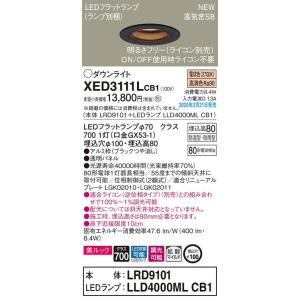 XED3111LCB1 エクステリア 軒下用LEDダウンライト 電球色 浅型8H 拡散マイルド 防湿...
