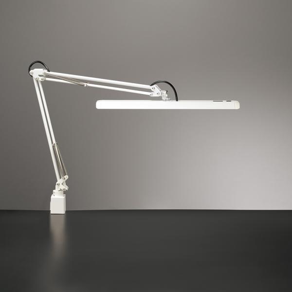Z-10G W Z-LIGHT(ゼットライト) LEDアーム式スタンド デスクライト 連続調光 昼白...