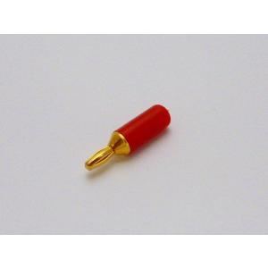 3mm バナナプラグ 赤 金メッキ