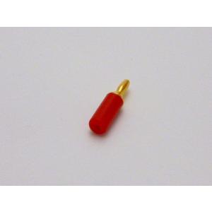 3mm バナナプラグ 赤 金メッキの詳細画像1
