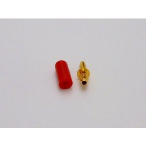 3mm バナナプラグ 赤 金メッキの詳細画像2