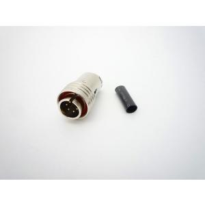 ワンタッチロック丸形コネクタ 3P プラグ(ピンコンタクト) 多治見無線