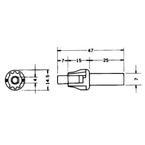 ヒューズホルダー φ5.2×20mm 中継用 ...の詳細画像2