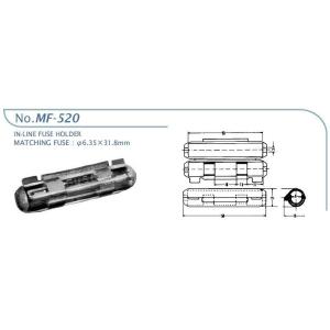 ヒューズホルダー φ6.4×30mm 中継用 ...の詳細画像2