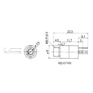 3.5mm 3極 ステレオジャック パネル取付...の詳細画像2