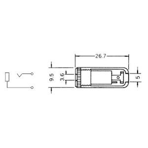 3.5mm 2極 モノラルジャック 中継用 マ...の詳細画像2