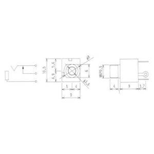 3.5mm 2極 モノラルジャック パネル取付...の詳細画像2