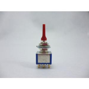 ミヤマ　トグルスイッチ(２極片側跳ね返り)　MS-332I　赤