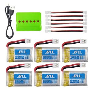 6PCS 3.7V 150mAhリチウム電池 用4 in
