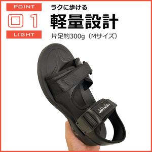 サンダル おすすめ スポーツサンダル 幅広 サ...の詳細画像2