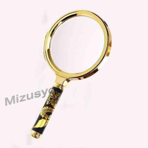 祖父 携帯 大きい 虫めがね 読書 リーディングルーペ ハンドルーペ 高倍率 拡大鏡 手持ち 90倍...