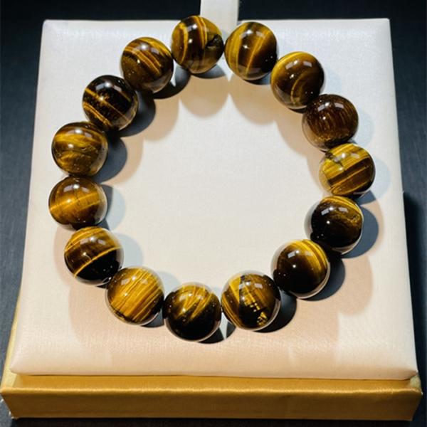 パワーストーン ブレスレット 数珠 ブレス 天然石 虎目石 金運 仕事運 お守り メンズ レディース...