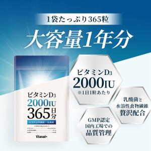 ビタミンD 2000IU 365日分 サプリ ...の詳細画像1