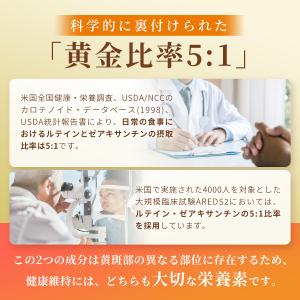 ルテイン サプリ 65mg (60日分) ゼア...の詳細画像3