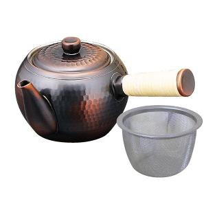 純銅製 急須・茶筒セット(木箱入り) アサヒ 食楽工房 : ツバメの匠総