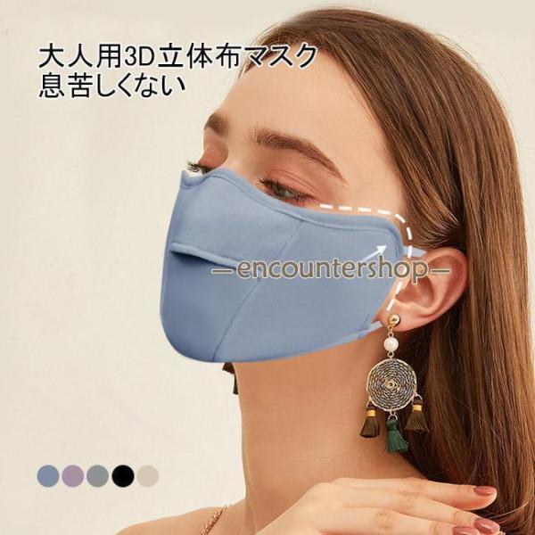 マスク 大人用 布マスク 洗える 穴付き 息苦しくない 3D立体構造 防寒 防風 保温 防塵 蒸れな...