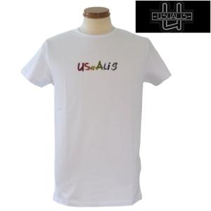 【2024春夏新作】ウザリス/USUALIS 半袖Tシャツ XLサイズ 504-白系｜tsuchida-yshop
