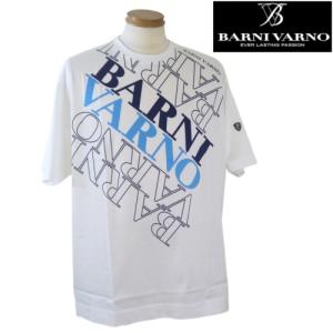 【2024春夏新作】バーニヴァーノ/BARNIVARNO BVロゴプリント半袖Tシャツ LLサイズ 025-白｜tsuchida-yshop