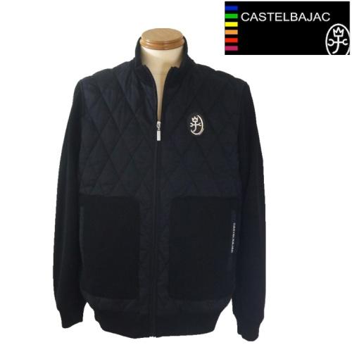 【秋冬SALE】カステルバジャック/CASTELBAJAC 秋冬物 キルト中綿ブルゾン 120-黒系...