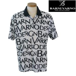 【春夏SALE】 バーニヴァーノ/BARNIVARNO 春夏物 半袖ポロシャツ Lサイズ 289-白系