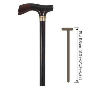 No.116 カラーオークステッキ ワインレッド（木製杖・最長91cm／日本製