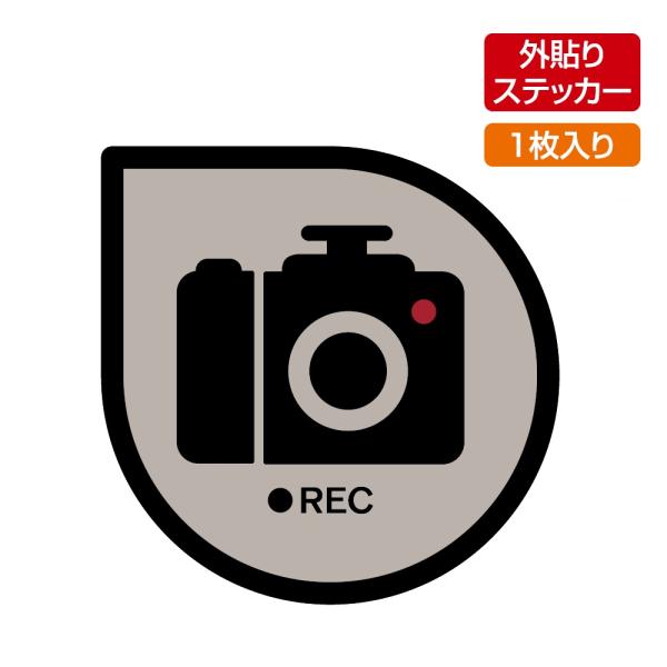 ミニ REC ステッカー ドラレコステッカー ドライブレコーダー 装着車 アピール 予防対策 危険運...