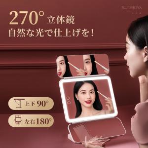 【SUTEKIYA】女優ミラー 卓上ミラー 三...の詳細画像1