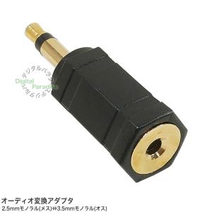 2.5mmモノラル→3.5mmモノラル変換アダ...の詳細画像1