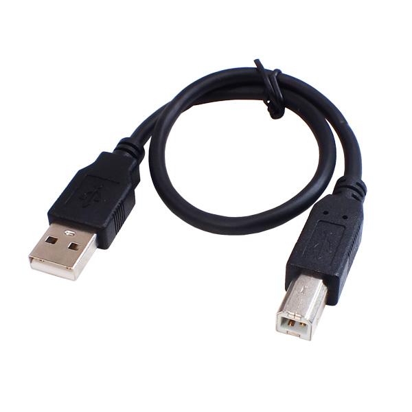 USBケーブル 30cm 短い プリンターケーブル USB2.0A(オス)-USB2.0B(オス) ...
