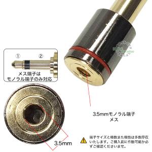 3.5mmモノラル→6.3mmステレオ変換アダ...の詳細画像3