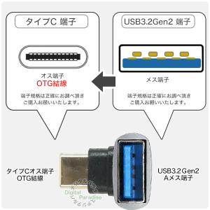 高速転送usb3.2 Type-C OTGアダ...の詳細画像1