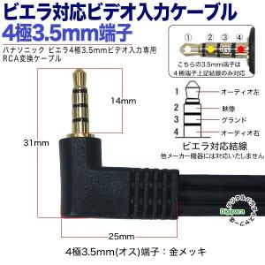 ビエラ対応4極3.5mm→RCA変換ケーブル ...の詳細画像4