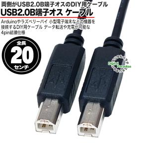 USB2.0 Bケーブル 20cm USB2....の詳細画像1