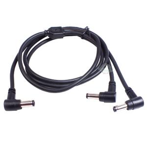 空調作業服  バッテリーからファン用ケーブル 55214717-SP バッテリー側 外径5.5mm内径2.1mm → ファン側 外径4.75mm内径1.7mm