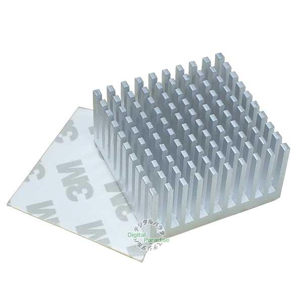 ヒートシンク  38mmx38mmx20mm アルミ製 熱伝導両面テープ付き 自動車部品 WIFI機...