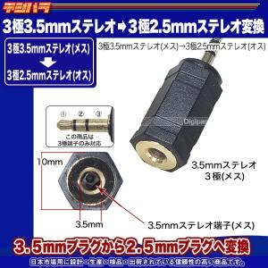 3.5mmステレオから2.5mmステレオ変換ア...の詳細画像3