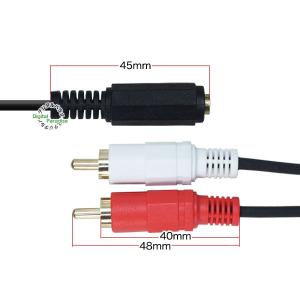 3.5mmステレオ(3極)メス⇔RCA(ピンプ...の詳細画像5