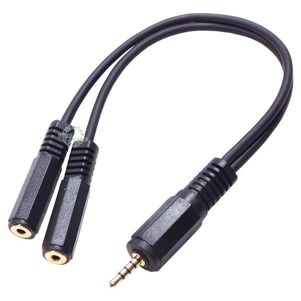 4極2.5mm2分配ケーブル 4極2.5mm(オス)→4極2.5mm(メス)x２長さ:約20cm プ...