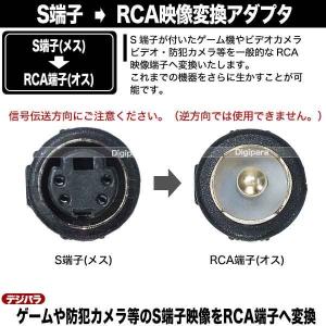 S端子→RCA変換アダプタ S映像(メス)→R...の詳細画像2