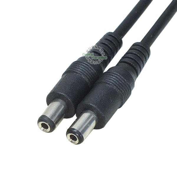 外径5.5mm 内径2.1mm DC電源ケーブル 2m 電力供給や充電用DC端子ケーブル 小型電子機...