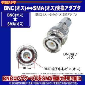 BNC⇔SMA変換アダプタ BNC(オス)⇔S...の詳細画像3