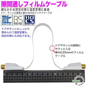 すきま アンテナケーブル薄さ 0.25mmフイ...の詳細画像4