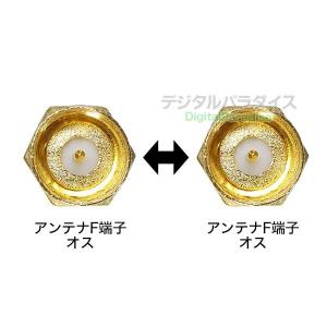 アンテナ中継端子 F端子(オス ねじ式)⇔F端...の詳細画像2