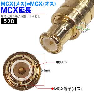 MCX中継アダプタ MCX(オス)⇔MCX(メ...の詳細画像3