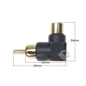 RCA直角変換 L型変換 飛出を押さえ狭所、壁...の詳細画像3