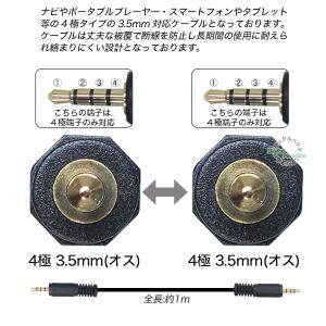 4極3.5mmケーブル1m 4極3.5mm(オ...の詳細画像1