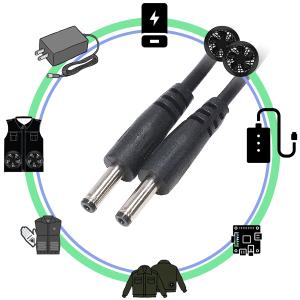 外径3.8mm内径1.4mm DC電源ケーブル...の詳細画像4
